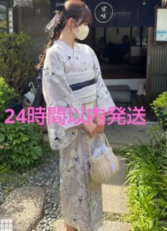 浴衣 グレイル grl 2wayオーガンジー花柄セット レギュラーのサムネイル