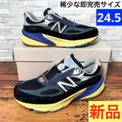 箱付き新品】アクションブロンソン ニューバランス 990v6 ブルー 24.5 