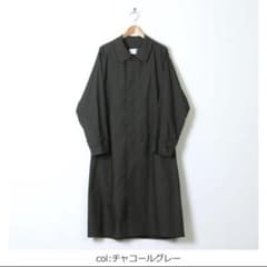CIOTA シオタ　タイプライターバルマカーンコート　チャコールグレー　サイズ5のサムネイル