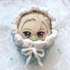 ぬい服 10cm ぬいぐるみ服 ボンネット おしゃぶり おくるみ ♥即購入OK♥のサムネイル
