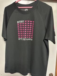 【本日限定価格】卓球　バタフライ　世界卓球2018限定Tシャツ Lサイズのサムネイル