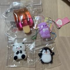 ミニスクイーズ 4点セット アイス 動物 くま パンダ ペンギンのサムネイル