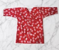 鯉口 祭用品 法被 赤 2号 3-4才 身長110のサムネイル