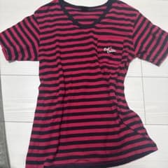 ☆平成ギャルy2k☆ ボーダーピンクTシャツのサムネイル