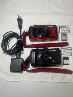 OLYMPUS Tough オリンパス TG-6 BLACK RED 2台 - メルカリ
