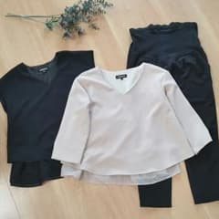 【ココンナ様専用】マタニティトップス・パンツ大活躍セット☆のサムネイル