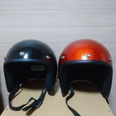 極小ネオライダース製？黒、極小イージーライダースヘルメットとの比較有りのサムネイル