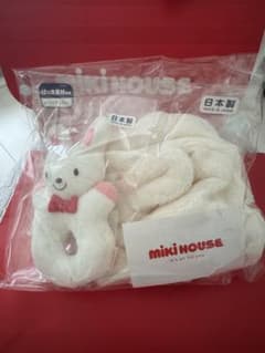 MIKI HOUSE ベビーギフトセット うさぎ スタイ ラトルのサムネイル