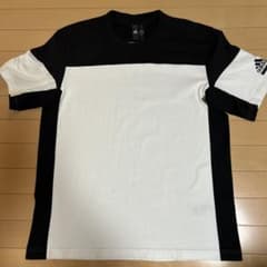 adidas Tシャツ ブラック ホワイト 2XOのサムネイル