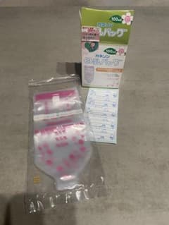 カネソン 母乳バッグ 100ml 開封済のサムネイル
