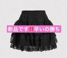 SHEIN MOD ブラック レースミニスカートのサムネイル