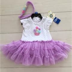 【ニッシー様専用】海外♥チュチュドレス♥ロンパース♥ヘアバンド付きのサムネイル