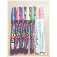 POSCA ５本 ペイントマーカー2本セットのサムネイル
