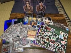 進撃の巨人一番くじ大量おまけ付きセット　エレンハンジフィギュアリヴァイぬいぐるみのサムネイル