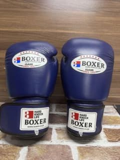 ISAMI BOXER ボクシンググローブ 16oz ネイビー - メルカリ
