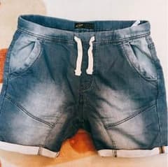 ハーフパンツ スエット デニム柄のサムネイル