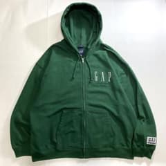 GAP 30th 周年 ヘビーウェイトジップパーカー グリーン Gap公式オンラインストア | リラックス GAPロゴパーカー
