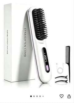 4-IN-1 ヘアストレートナーブラシ ヒートブラシ本体のサムネイル