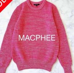 MACPHEE ピンク ニットセーター 長袖のサムネイル