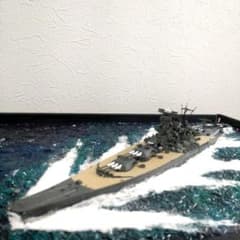 日本海軍　戦艦大和　プラモデル　組立済完成品　ジオラマ仕上 日本海軍 戦艦大和 プラモデル 組立済完成品 ジオラマ仕上 - メルカリ