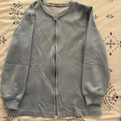 NAGAILEBEN ジップアップ カーディガン ブルーグレーのサムネイル