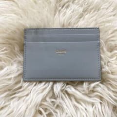 CELINE グレー カードケース CELINE グレー レザー カードケース - メルカリ