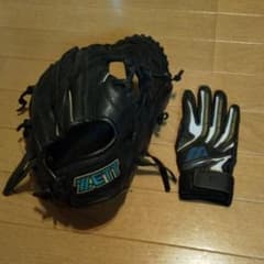 軟式少年グローブとバッティンググローブとファーストミットセットのサムネイル