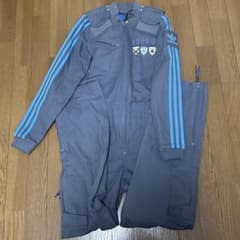  ジャンプスーツ つなぎ ジャージ サブカル オールインワン 水色 adidas ジャンプスーツ つなぎ ジャージ サブカル オールインワン 水色