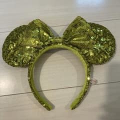 東京ディズニーリゾート スパンコール カチューシャ ライムグリーンのサムネイル