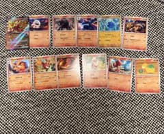 ポケモンカード まとめ売り 炎タイプ 12枚セット ex入りのサムネイル