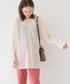 1.1万 SLOBE IENA シアーオーガンジークルーネックブラウスのサムネイル