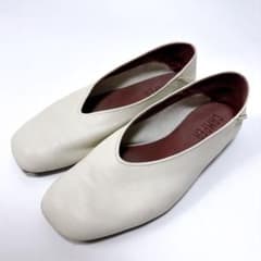 カンペール Casi Myra カシマイラ レザーフラットシューズ グレー 38