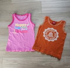 キッズ タンクトップ 2点セット 女の子100cmのサムネイル