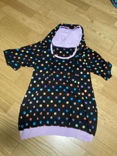 エルロデオ バルーン型チュニック黒カラフルのサムネイル