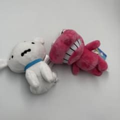 クレヨンしんちゃん マスコットぬいぐるみ シロ＆ワニ山さん 2点セット