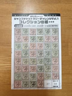 少年ジャンプ チケットラリー チャレンジ 応募券 46枚のサムネイル