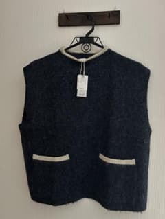 未使用　タグ付き　ナチュラルランドリー　ニットベスト サイズ2