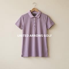 UNITED ARROWS GOLF 半袖ポロシャツ ライトパープル M