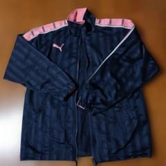 PUMA トラックジャケット ネイビー×ピンクのサムネイル