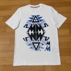 極美品〕モンクレール プリントロゴ ホワイト S Tシャツ 5S314 - メルカリ