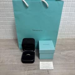 ティファニー Pt950 プリンセスカット ハーフエタニティダイアモンド 