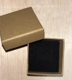 リングボックス 指輪ケース アクセサリーケース 結婚式 空箱 茶色 ８個のサムネイル