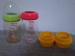 ピジョン母乳実感 160ml哺乳瓶＋ほほえみ液体ミルクアタッチメントのサムネイル