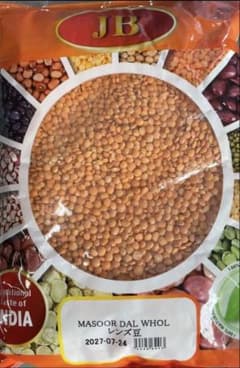 MASOOR DAL WHOL レンズ豆 1kgのサムネイル