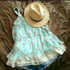 2児mama様専用❤リエンダシフォンチュニック花柄のサムネイル
