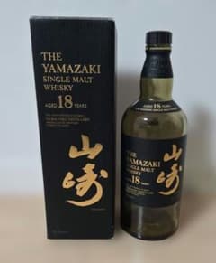 山崎18年 シングルモルトウイスキー 空箱、空ビン - メルカリ