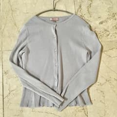 TOCCA 長袖 リブカーディガン サックスブルーXSのサムネイル