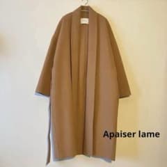 美品　Apaiser lame アペゼラム　ウール ロング リバーコート 美品 Apaiser lame アペゼラム ウール ロング リバーコート - メルカリ