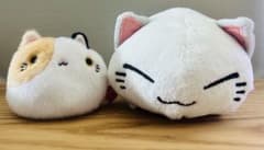 ねこだんご(みけ)　ねむネコ　ぬいぐるみセットのサムネイル