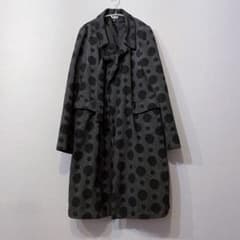 【ホワイトミッチー】ブラックコムデギャルソン ポルカドットコート ホワイトミッチー様専用】ブラックコムデギャルソン ポルカドット